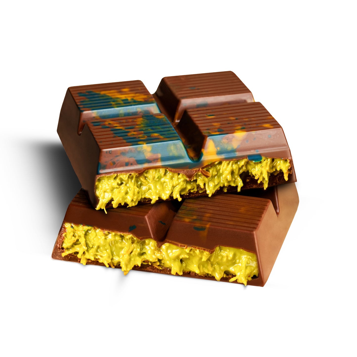 Petek 1942 Viral Dubai Chocolate Bar – Handmade Chocolate with Pistachio Cream and Roasted Kadaif 200g (7 oz)