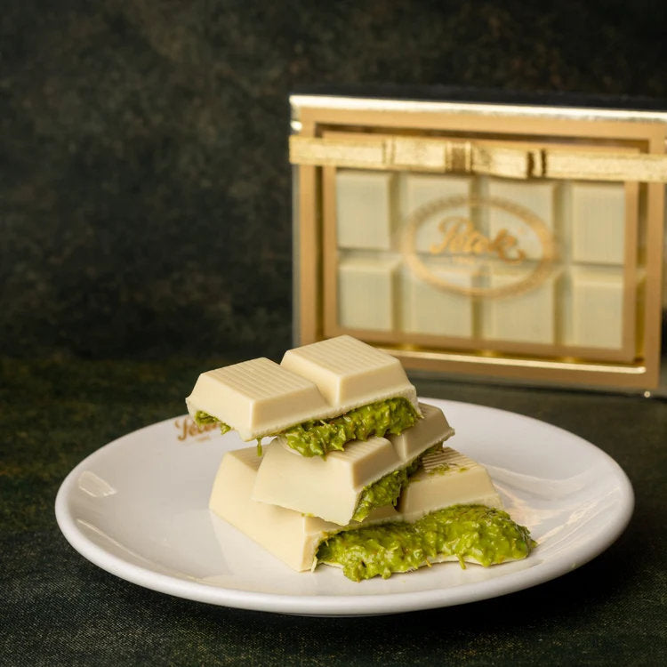 Petek 1942 White Dubai Chocolate Bar – Artisan Pistachio Chocolate with Creamy Pistachio & Crispy Kataifi – 200g (7 oz)