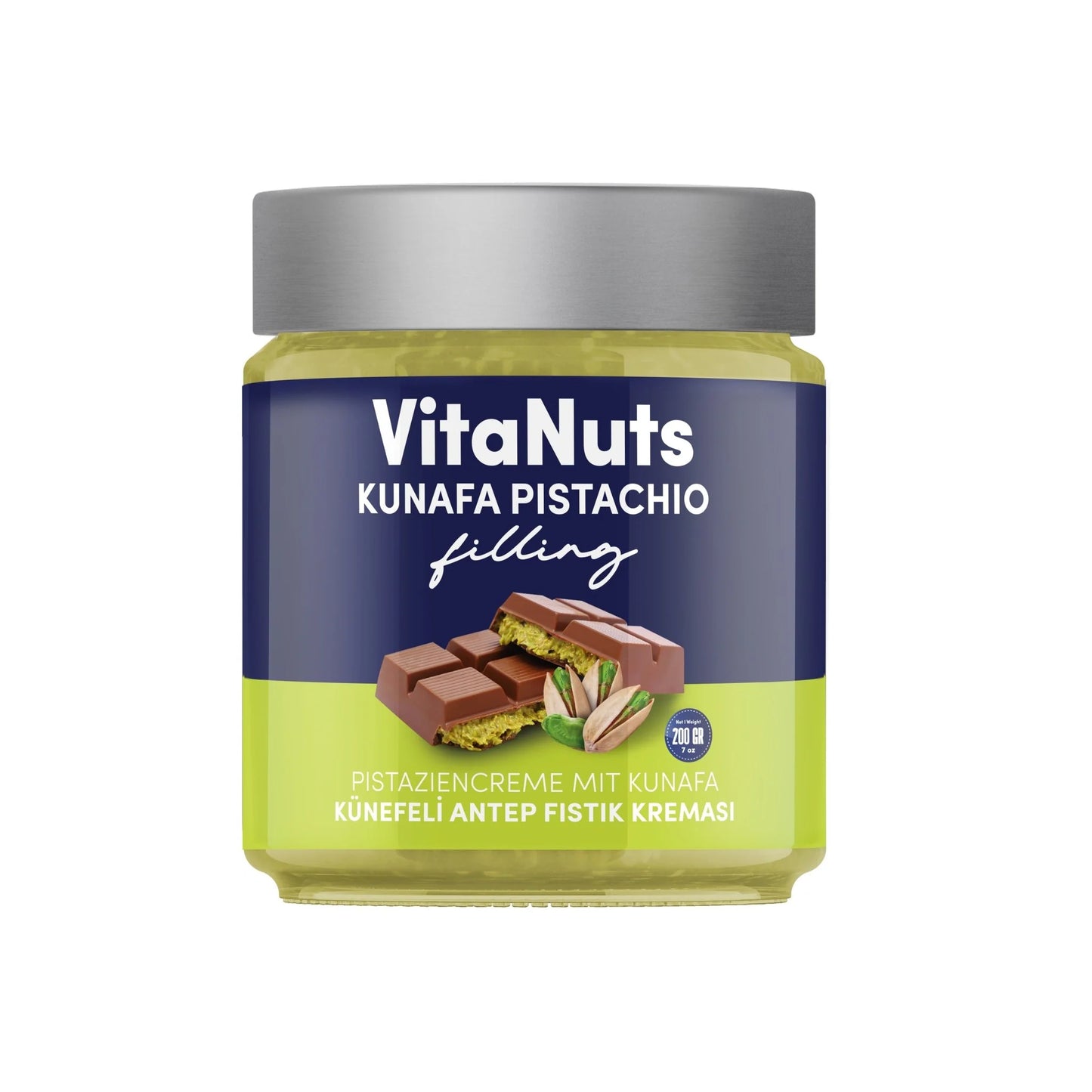 Pistafood Kunafa Pistachio Filling – Traditional Crunch & Cream 200g (7.05 oz)