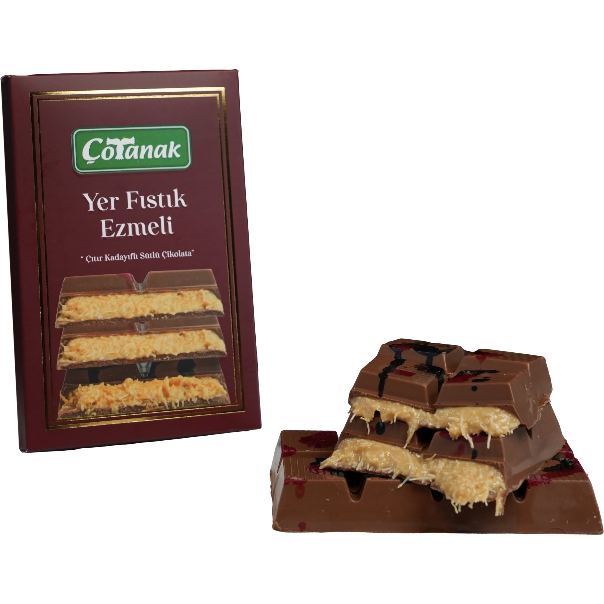 Çotanak Gourmet Chocolate Bar with Peanut & Kadayif Crunch 180g (6.3 oz)
