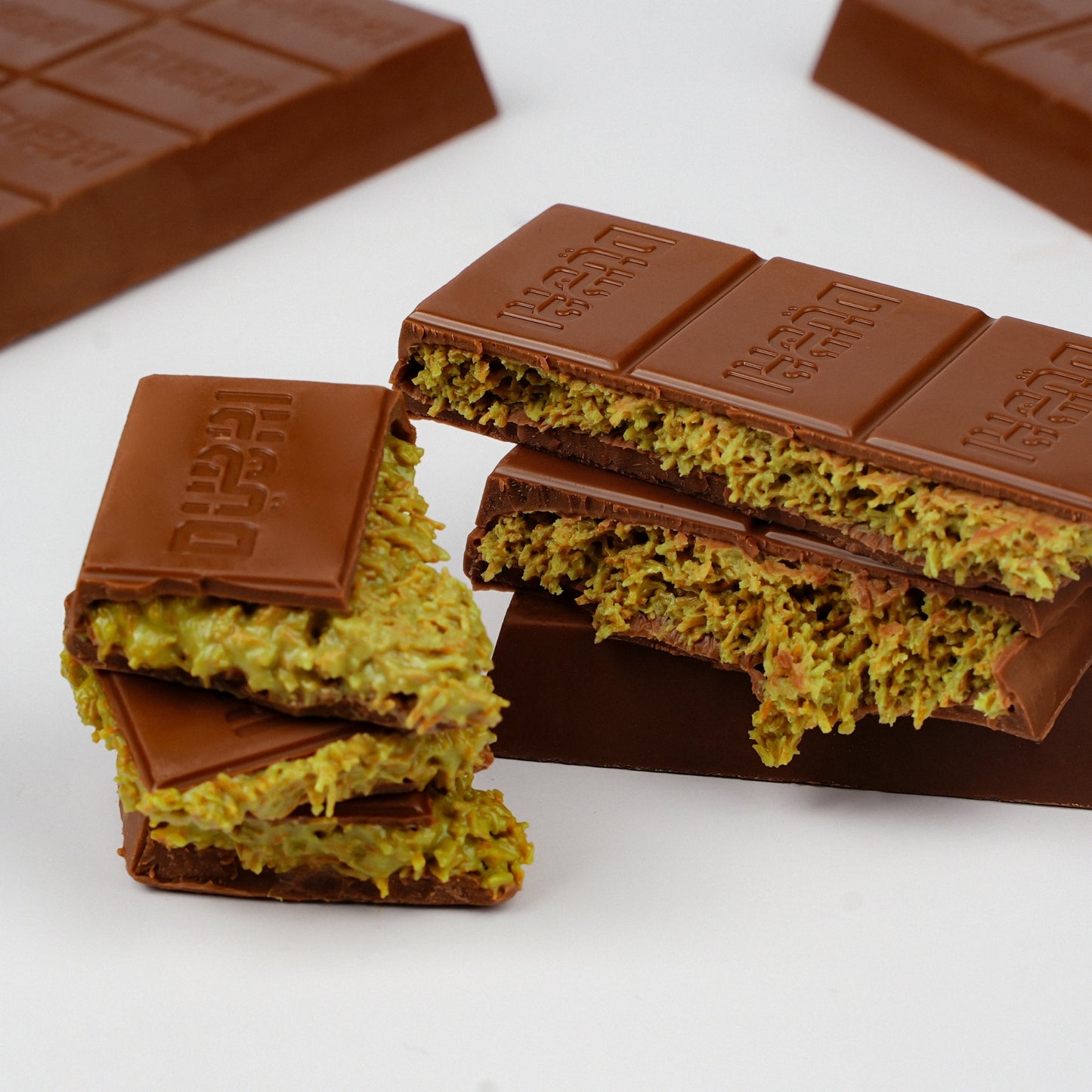 Zeyn Premium Quality Dubai Chocolate Bar - Milk Chocolate with Pistachios & Kadaif 200g (7 oz)