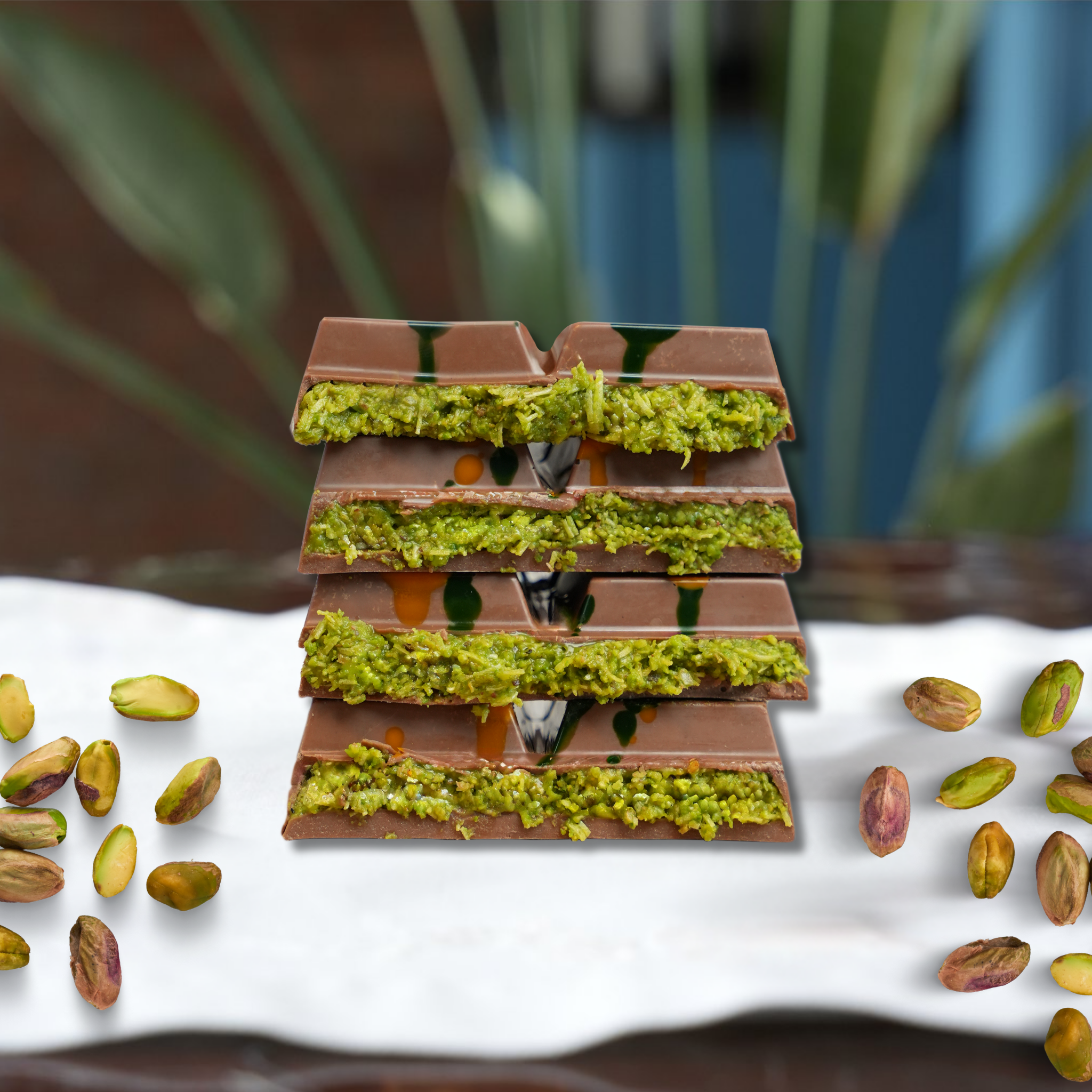 Çotanak Dubai Chocolate Bar - Milk Chocolate Filled with Pistachio Cream and Roasted Kadaif 180g (6.3 oz)