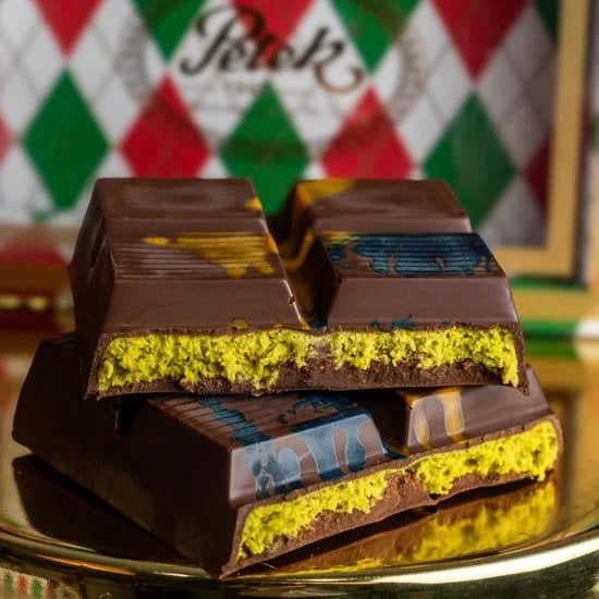 Petek 1942 Viral Dubai Chocolate Bar – Handmade Chocolate with Pistachio Cream and Roasted Kadaif 200g (7 oz)